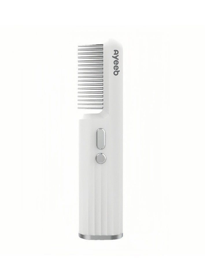 Ayeeb - Portable Oil Essence Travel Incense Comb (POETIC), 100% Natural Oud Aromatherapy Handheld Luxury Daily Relief, Red & Blue Light Hair Care Treatment,Multipurpose Home Perfume Good Smell for Relax & Well-Being, USB Rechargeable Safe Electric Modern Scent Diffuser, With Rose, Lavendar, Sandal Wood & DIY Pure Essential Oil-Based Cartridge - Image 1