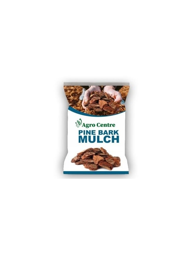 Generic AGRO CENTRE | Pine bark mulch | Shredded bark of Pine trees - Pine-Bark-Mulches, Soil Cover, 100% Natural Wooden mulches, potting medium | Great for Outdoors or Indoor Potted Plants | 2 kg 
