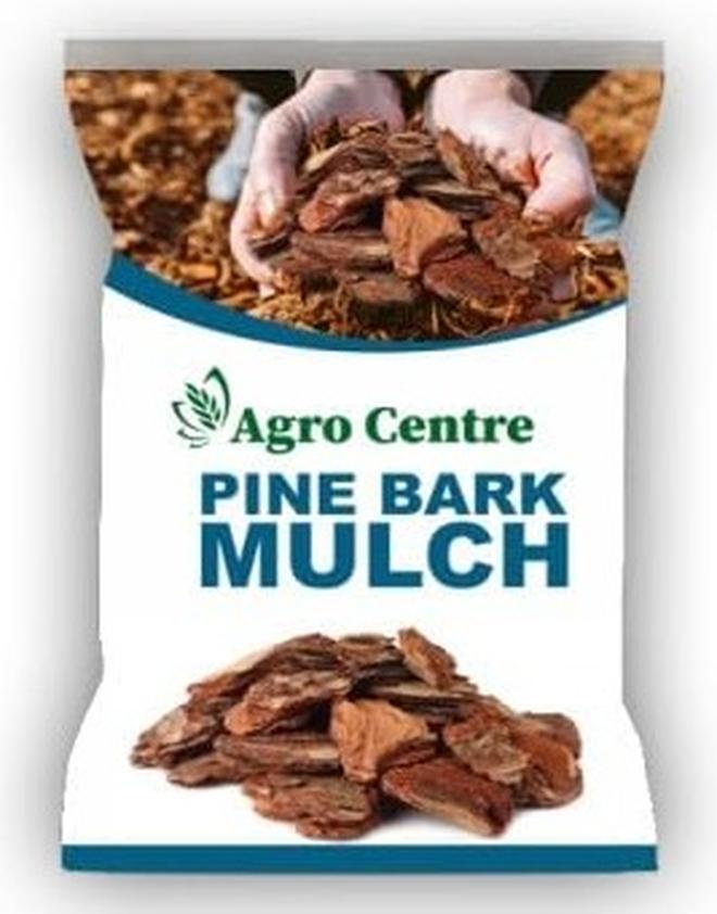 AGRO CENTRE | Pine bark mulch | Shredded bark of Pine trees - Pine-Bark-Mulches, Soil Cover, 100% Natural Wooden mulches, potting medium | Great for Outdoors or Indoor Potted Plants | 2 kg