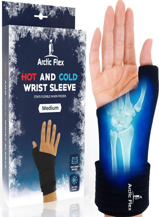 Arctic Flex Wrist & Thumb Ice Pack Wrap - Extra Strength Hot & Cold Therapy - Reusable Hand Freeze Sleeve - for Arthritis, Carpal Tunnel, Surgery, & Pain Relief (Fits Left & Right) - Image 1
