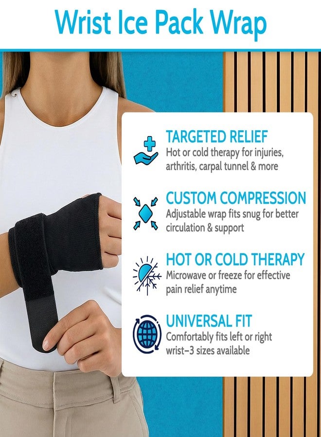 Arctic Flex Wrist & Thumb Ice Pack Wrap - Extra Strength Hot & Cold Therapy - Reusable Hand Freeze Sleeve - for Arthritis, Carpal Tunnel, Surgery, & Pain Relief (Fits Left & Right) - Image 2
