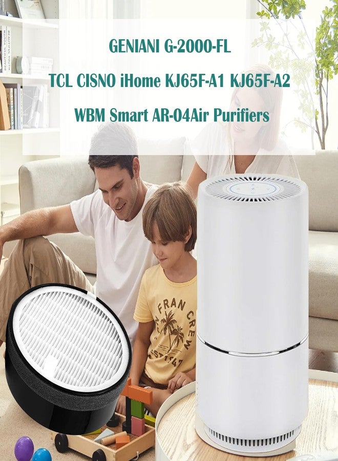 DAODEFUL G-2000-FL Filter for GENIANI G-2000-FL & iHome KJ65F-A1 and KJ65F-A2 Air Purifiers and Secura/GBlife/TCL/CISNO - H13 Grade Filtration System Include HEPA & Activated Carbon Pre-Filters - 2 Pack - Image 2