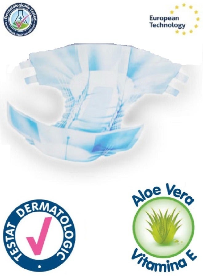 جيجلز عبوتين من حفاضات كبار السن جيجلز تركية الصنع مع طبقة جافة إضافية ومؤشر للبلل مقاس وسط (30 حفاضة) - Image 3