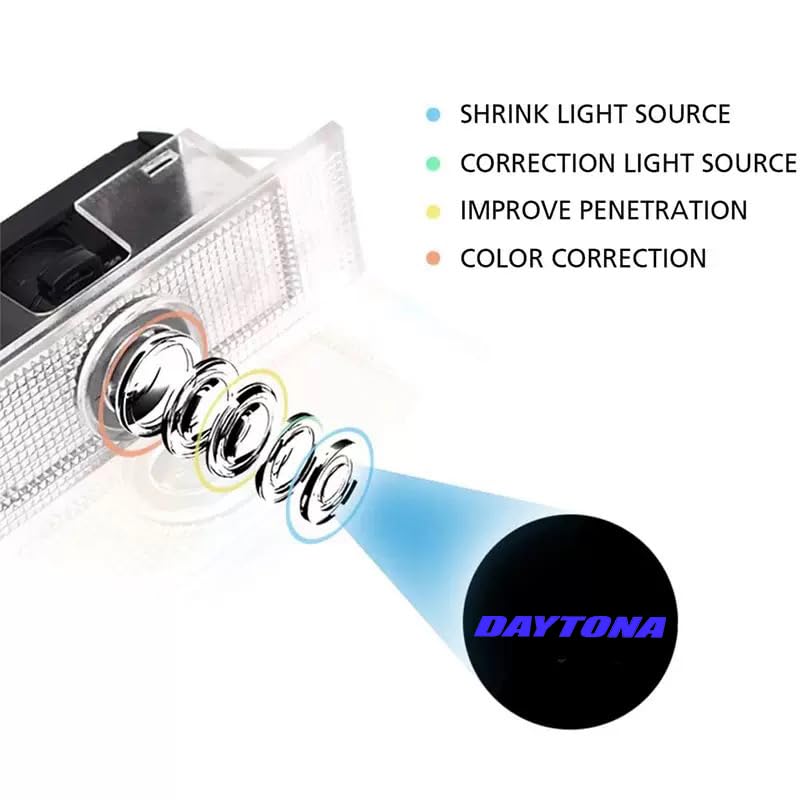JUNMEI Never Fade Door Light Led Logo for Dodge Charger Daytona Hellcat Projector Ghost Shadow Puddle Courtesy Step Lights (BLUE) - Image 3