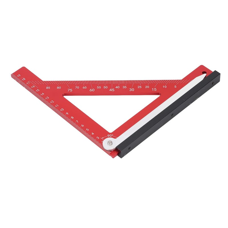 مربع نجارة من سبائك الألومنيوم، أداة تخطيط مستوى العوارض الخشبية 12 بوصة للنجارة والبناء - Image 4