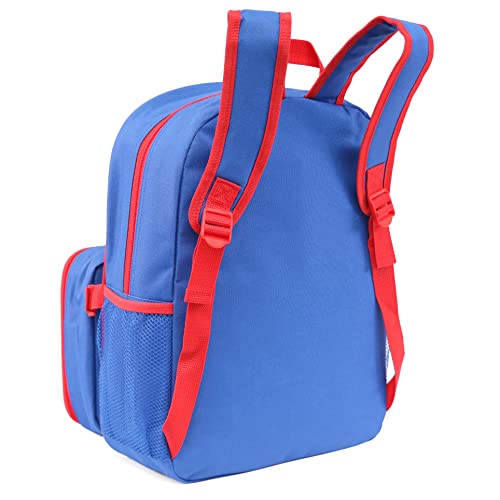 Ruz Paw Patrol Boys 16 Inch Backpack With Removable Matching Lunch Box Set (Blue-Light Blue-Red) - Image 4