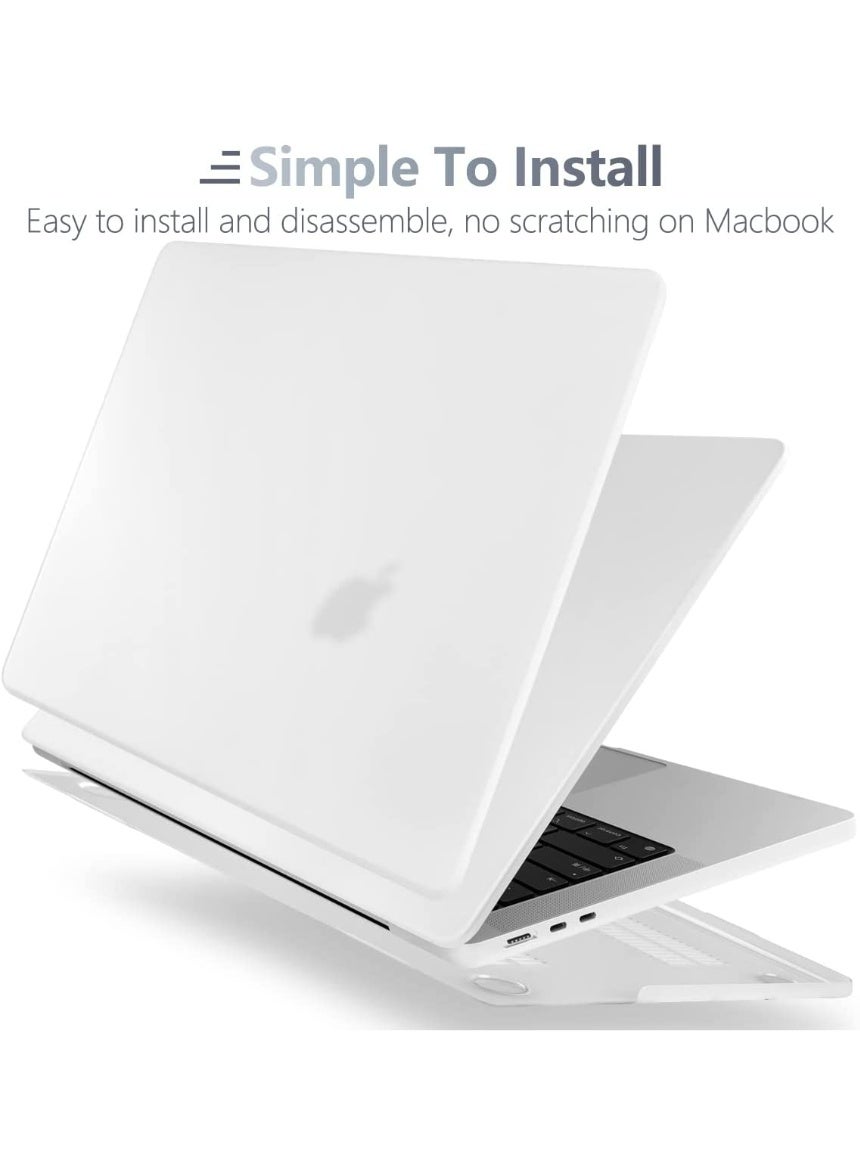 Hard Case Compatible with MacBook Neo 13 inch with A18 Pro Chip 2026(Model A3404), Anti-Scratch Anti-Drop Slim Fit Protective for Daily Use Travel, Frosted Transparent