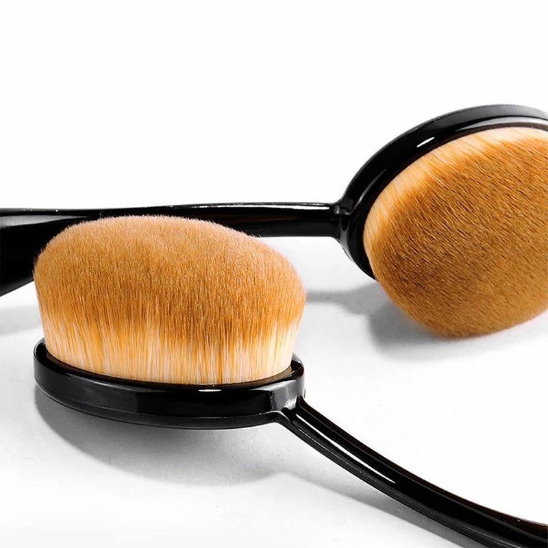 QUEMISS 2 Pc Foundation Brush Type Kabuki Makeup Brushes Cosmetics Face Foundation Blending Foundation Makeup Brush Beauty Tool - Image 2