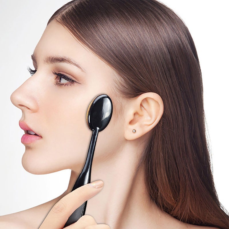 QUEMISS 2 Pc Foundation Brush Type Kabuki Makeup Brushes Cosmetics Face Foundation Blending Foundation Makeup Brush Beauty Tool - Image 5