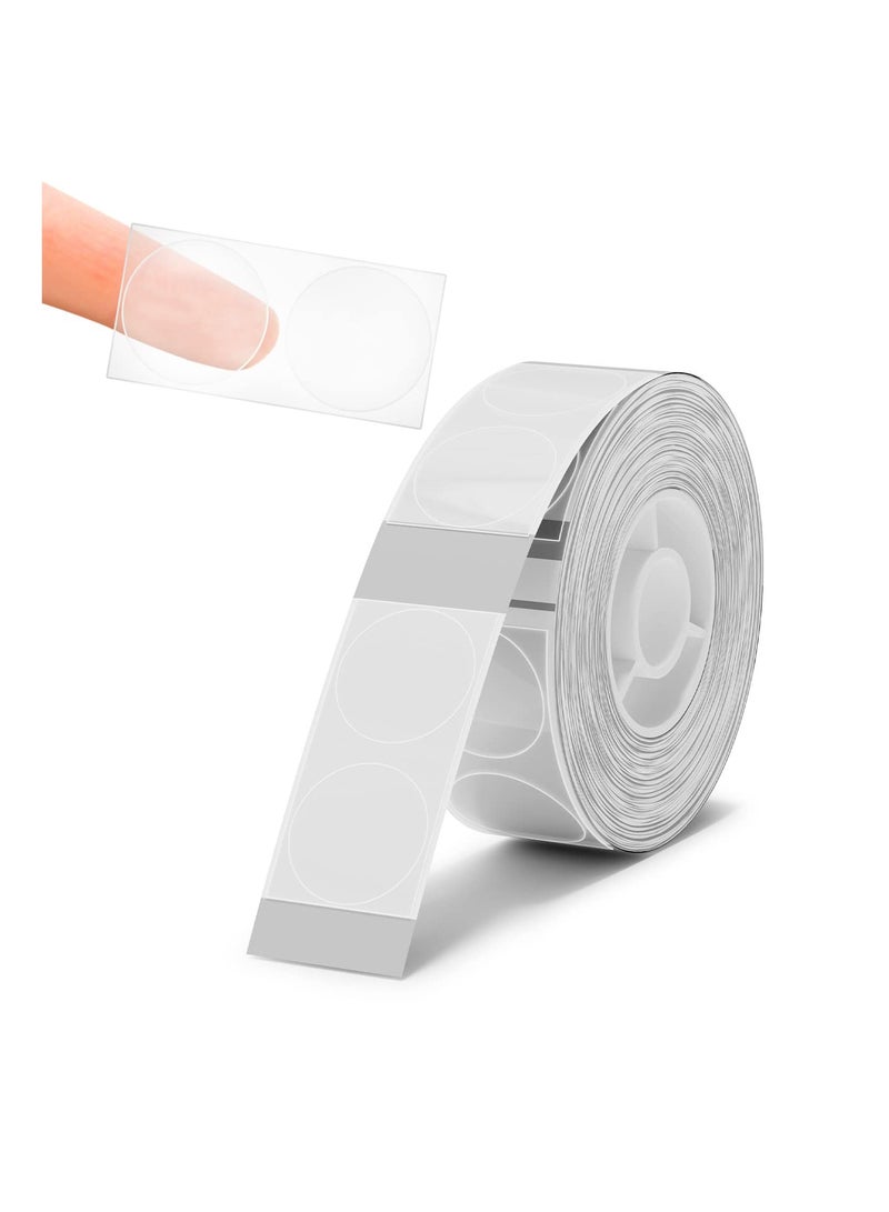 SYOSI Round Labels Maker Tape, Adapted Label Print Paper Label Maker, Waterproof Sticker Labels, Address Labels Name File Folder, Food Cosmetic Office Home Kitchen D11 D110 D101 - Image 1