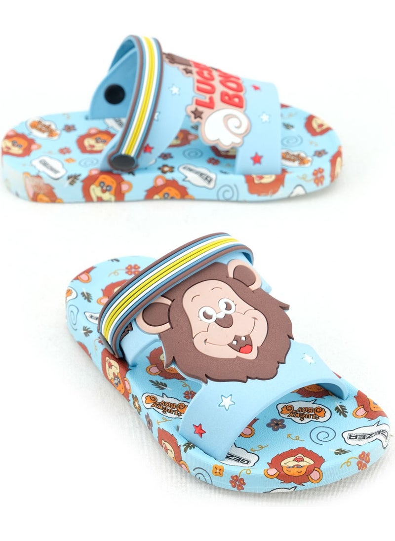 Gezer - Gezer Summer Boy Boy Suitable for Wet Floor Home Garden Beach Pool Daily Slippers Sandals - Image 1