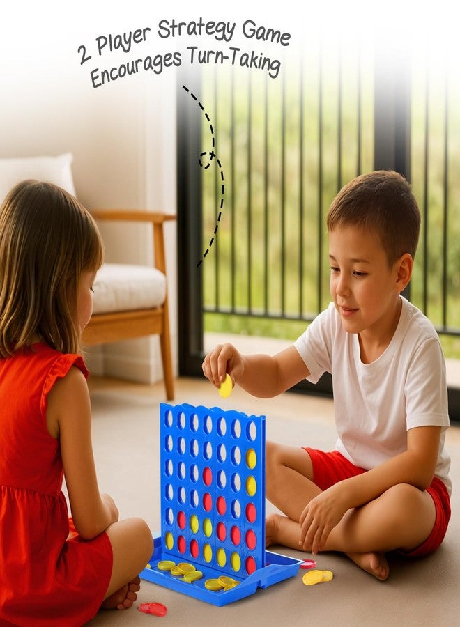 FIRSTCRY INTELLISKILLS لعبة Intelliskills Premium Joint 4 Disc Dropping Game للأطفال، لعبة استراتيجية، لعبة لوحية للأطفال والكبار والعائلات، تعليمية، لاعبين، مرح عائلي، لعبة أنشطة للأطفال من عمر 6 سنوات فما فوق، هدية عيد ميلاد - Image 5