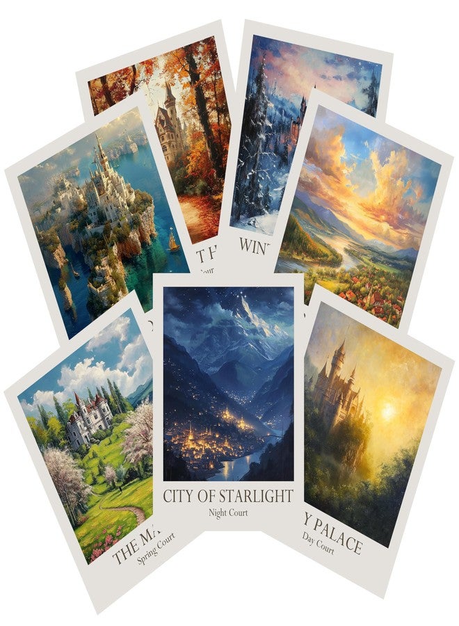 TwoDays Fantasy Novel Inspired Room Decor, Seven Courts of Pythia Gallery Wall Art Prints for Fans Gifts, Night Court Poster for Bedroom.(8" X 10", Set of 7, UNFRAMED) - Image 1