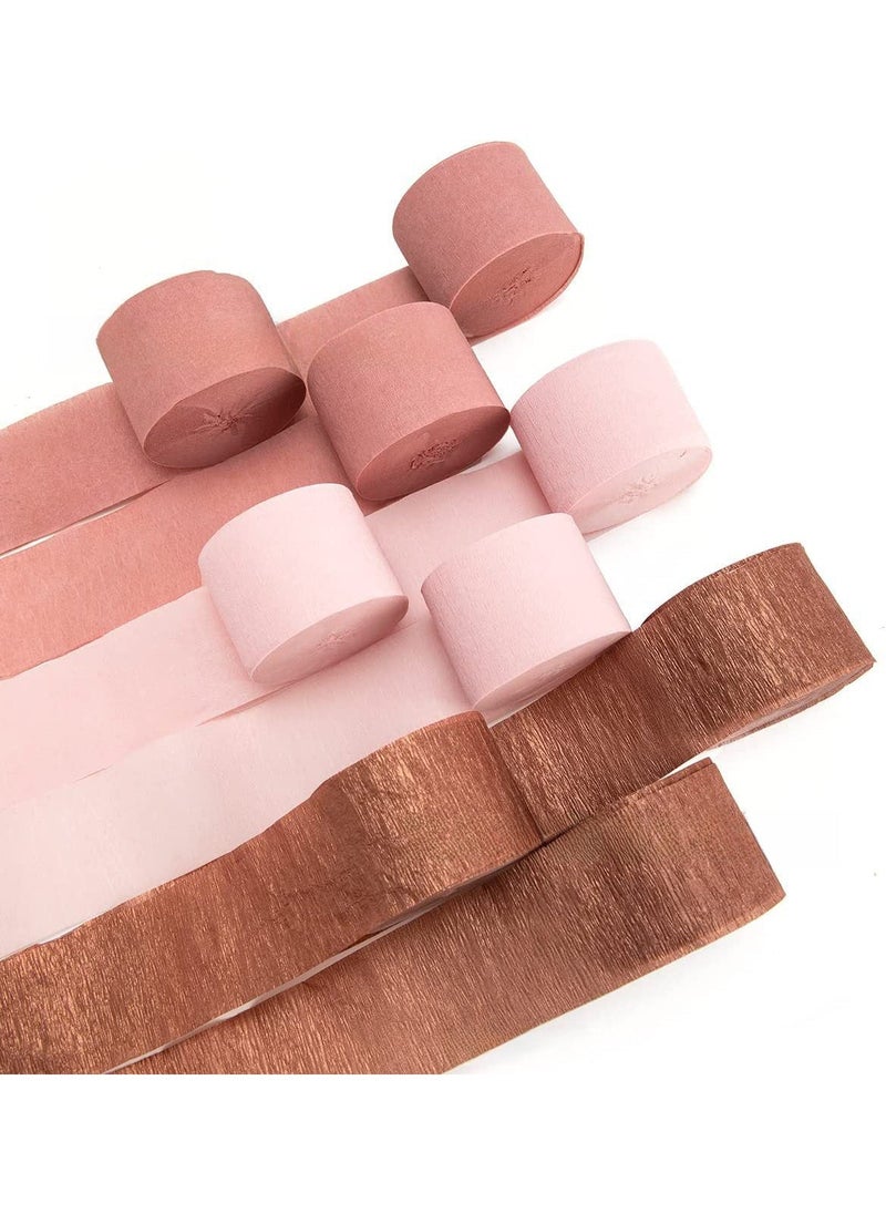 Colorful Crepe Paper Rolls 4.5x25 for Party Decor Lotus Pink