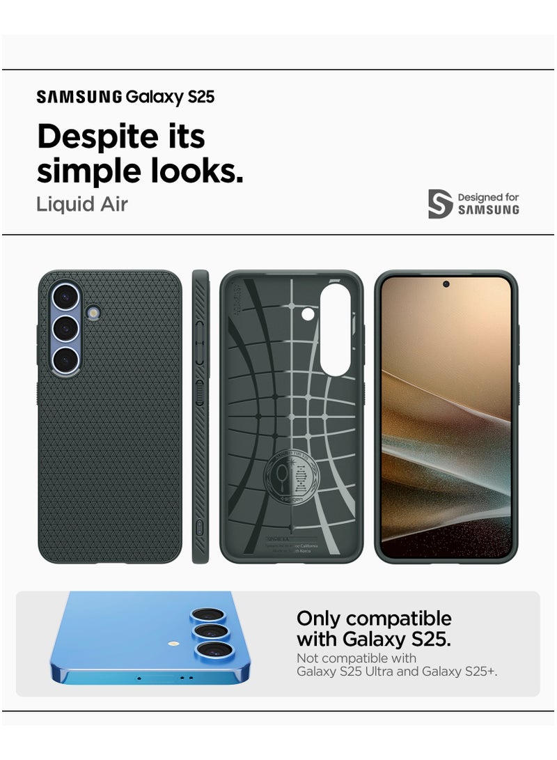 Spigen Liquid Air for Samsung Galaxy S25 Case Cover (2025) - Abyss Green - Image 2