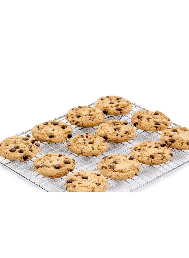 Great Credentials Heavyduty Cooling Rack Cooling Racks Wire Pan Grade Commercial Grade Ovensafe Chrome (8 X 10 Inch) - Image 3