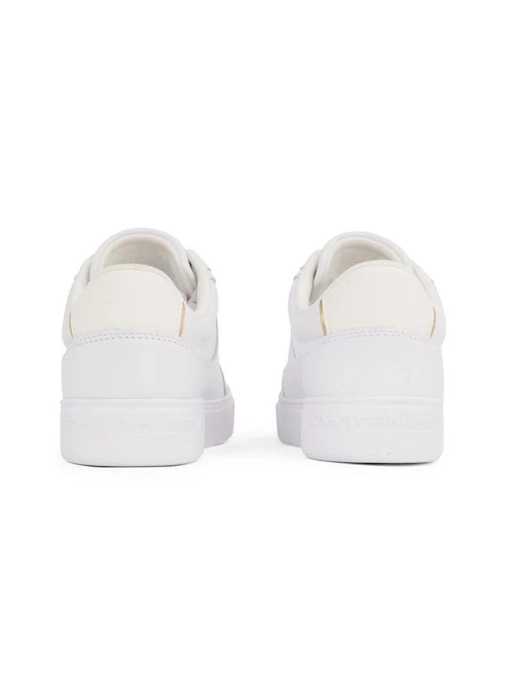 تومي هيلفيغر Logo Detail Lace Up Low Top Sneakers