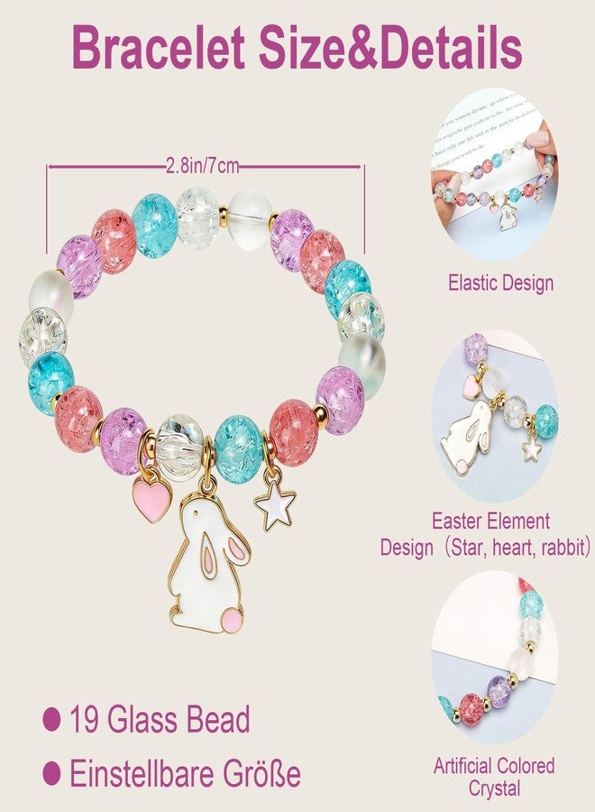 BTPIEL Easter Bracelets Necklaces Basket Stuffers Bunny Egg Fillers Easter Gift for Women - Image 2