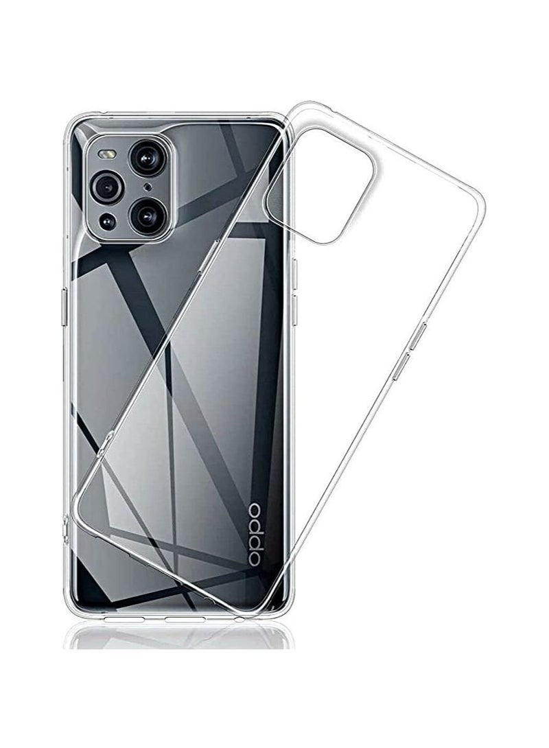 Oppo Find X3 Pro 5G - Clear Case Thin Transparent Silicone Gel Cover for Oppo Find X3 - Image 1