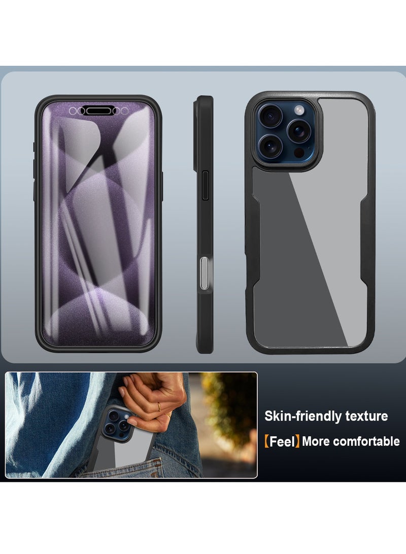 عام حافظة شاملة لجهاز iPhone 16 Pro Max/16 Pro/16 Plus/16، حافظة مضادة للسقوط بلمسة نهائية غير لامعة متوافقة مع iPhone 16 Pro Max/16 Pro/16 Plus/16 - Image 4