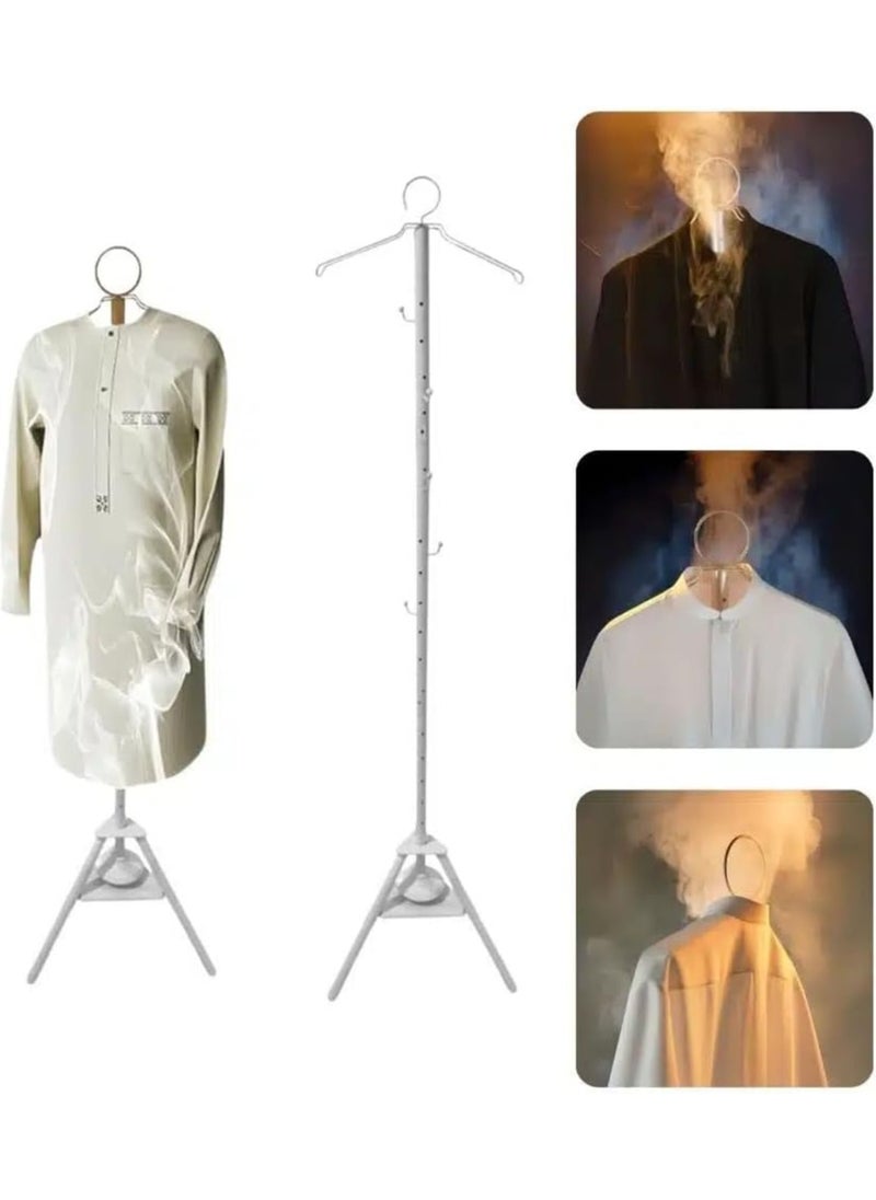 ADAK - Vertical clothes steamer and stand for steaming clothes, white color, 175 cm - Image 1