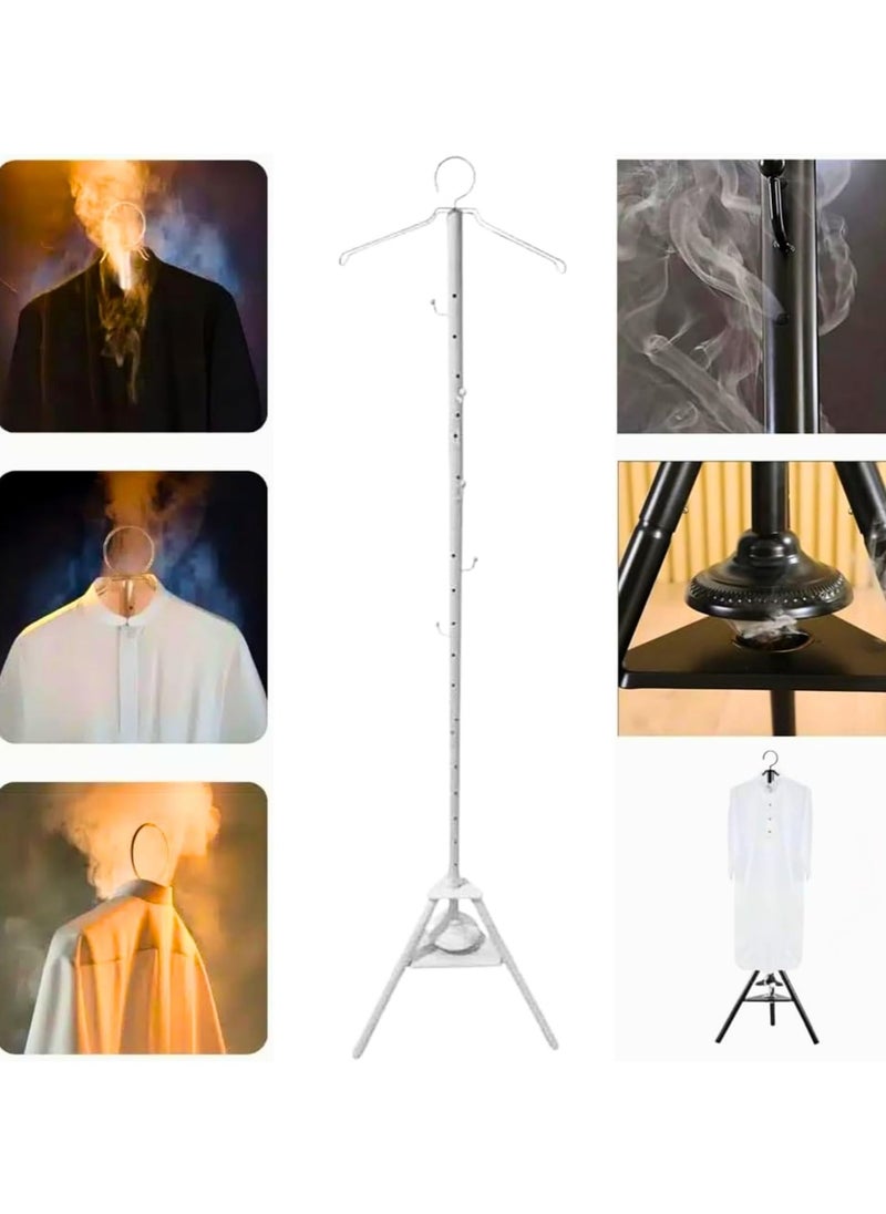 ADAK - Vertical clothes steamer and stand for steaming clothes, white color, 175 cm - Image 1