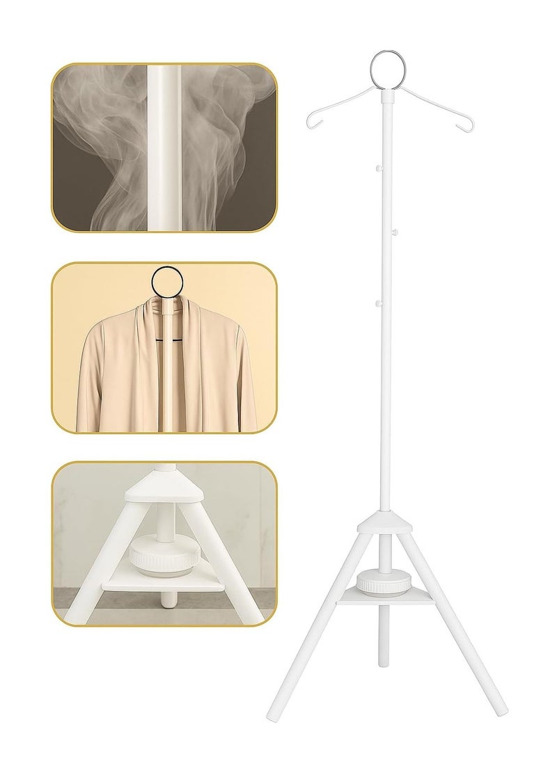 ADAK Vertical clothes steamer and stand for steaming clothes, white color, 175 cm  - Image 1