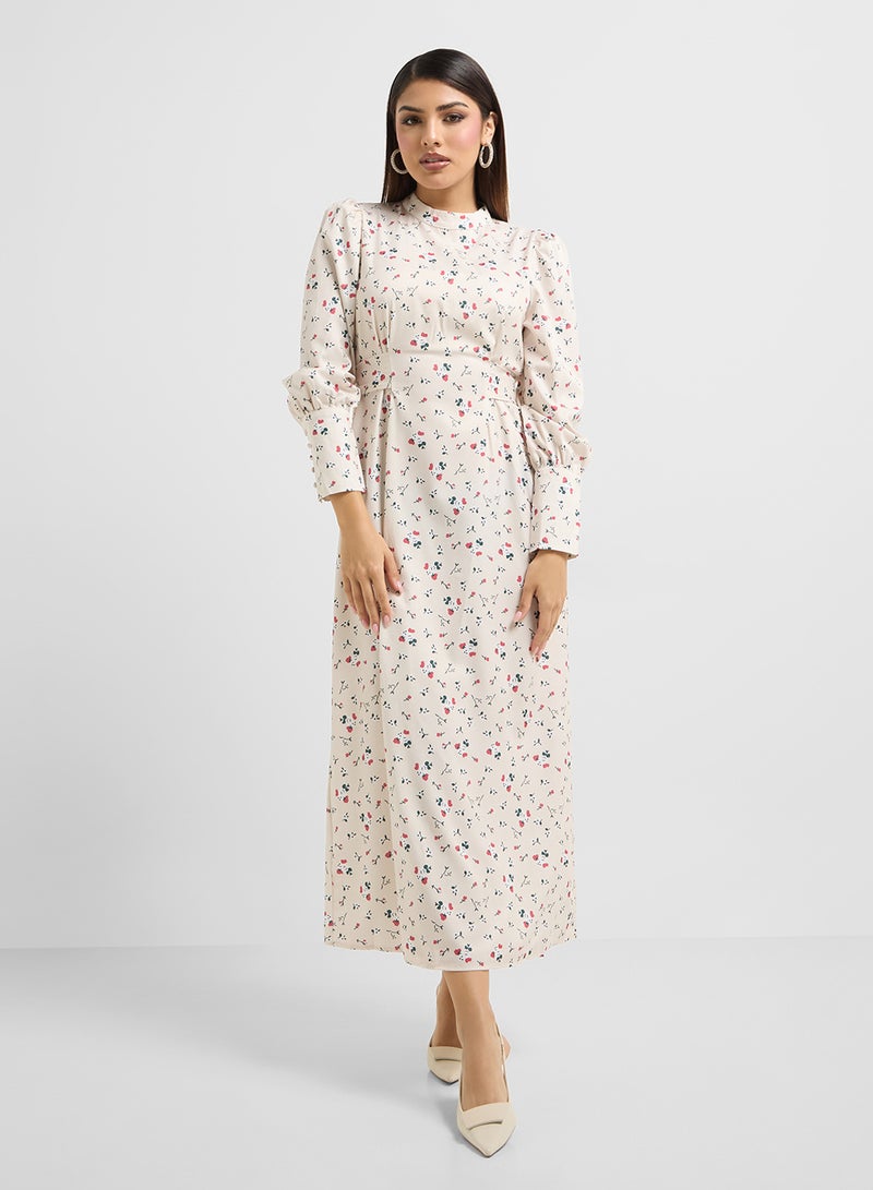 Khizana Floral Print Dress - Image 1