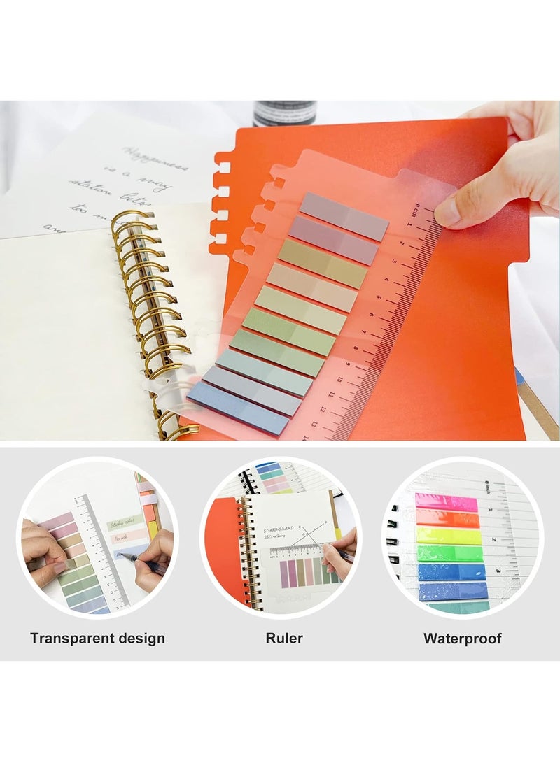 DUNISO 2 Pcs Spiral Notebook For Work, Hardcover Notebooks, College Ruled With Dividers Tabs Bound Journal, For School Office Supplies Note Taking, 15.9”x8.2”(Black/Brown) - Image 5