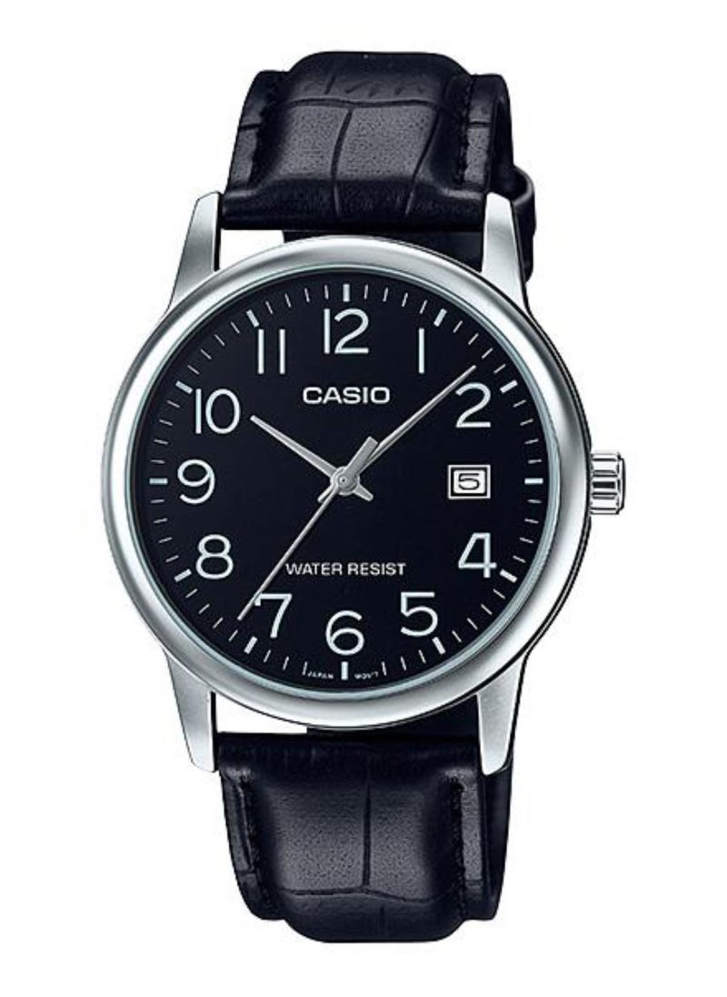 CASIO Black leather Band Couple Watch MTP/LTP-V002L-1BUDF  - Image 2