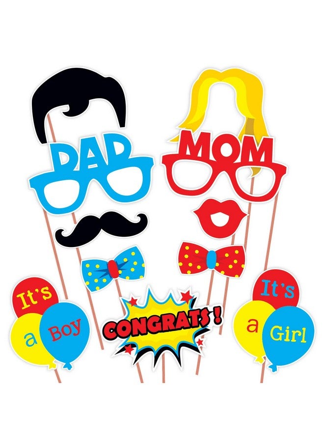 Wobbox Baby Shower Caremony Photo Booth Props, Baby Shower Props for Photoshoot, Baby Shower Decoration, Mom to Be Daddy to Be Decoration, Godh Bharai Ceremony Decorations Items-(FP75) - Image 2