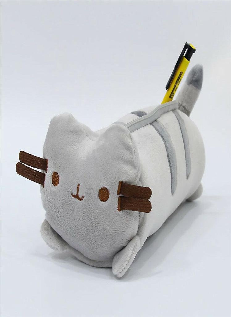 Eckek - Fat Cat Plush Pencil Case Bag Office Girl Kids Stationery Toy Study Tools Storage Students Supplies - Image 1
