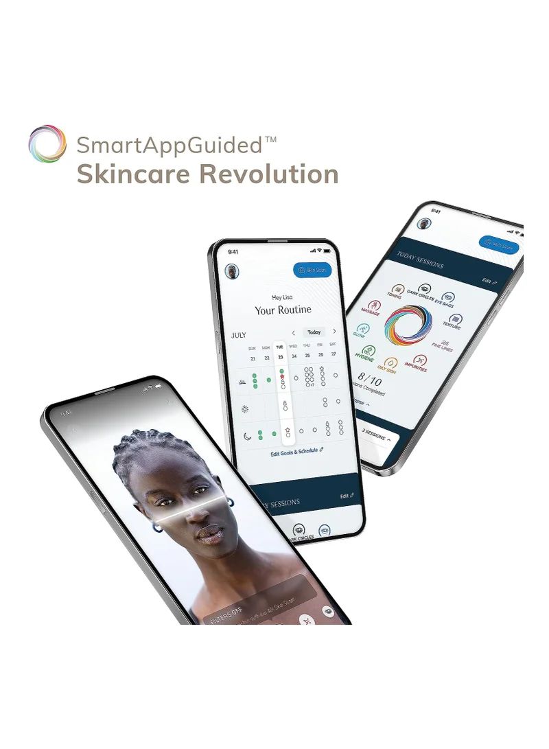 GESKE Smart App Guided Microcurrent Face Lifter | 6 In 1 | Anti-Aging Device | Instant Face Lift | Skincare Tool | Remove Wrinkles For Firm & Youthful Skin | Advanced Smoothing Facial Firmer