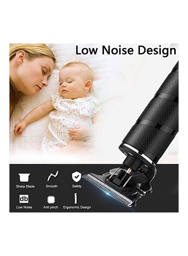 إسكدنيا مجموعة أدوات تشذيب الشعر الكهربائية احترافية قابلة لإعادة الشحن ومقاومة للماء للرجال أسود - Image 5