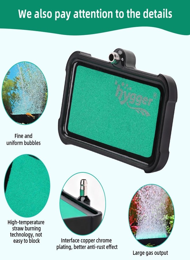 هايغر حجر هيغر الهوائي لحوض السمك: طقم موزع أكسجين عالي التركيز لأحواض أسماك المياه العذبة أو المالحة وأنظمة الزراعة المائية، مضخة هواء - حجر فقاعات هوائية 2.2 بوصة × 3 بوصة - Image 5