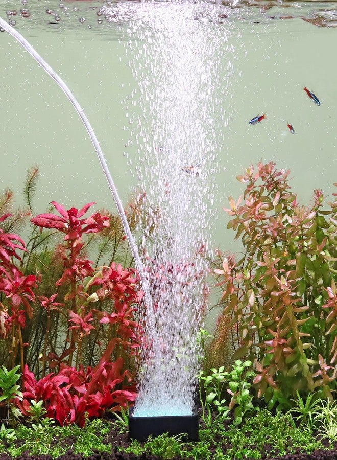 هايغر حجر هيغر الهوائي لحوض السمك: طقم موزع أكسجين عالي التركيز لأحواض أسماك المياه العذبة أو المالحة وأنظمة الزراعة المائية، مضخة هواء - حجر فقاعات هوائية 2.2 بوصة × 3 بوصة - Image 1