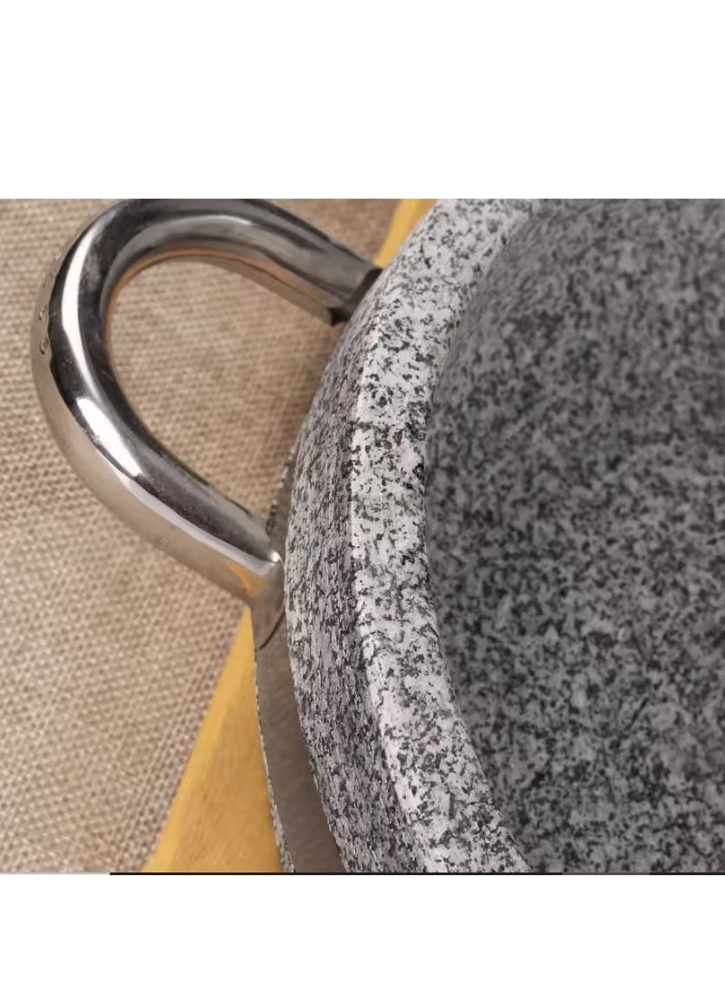 A Complete Granite Stone Pot Of Granite Pot An Individual Granite Cooking Pot With A High Quality Lid