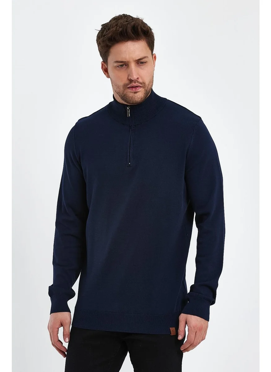 Alexander Gardi Half Turtleneck Zipper Sweater (E23-6701)