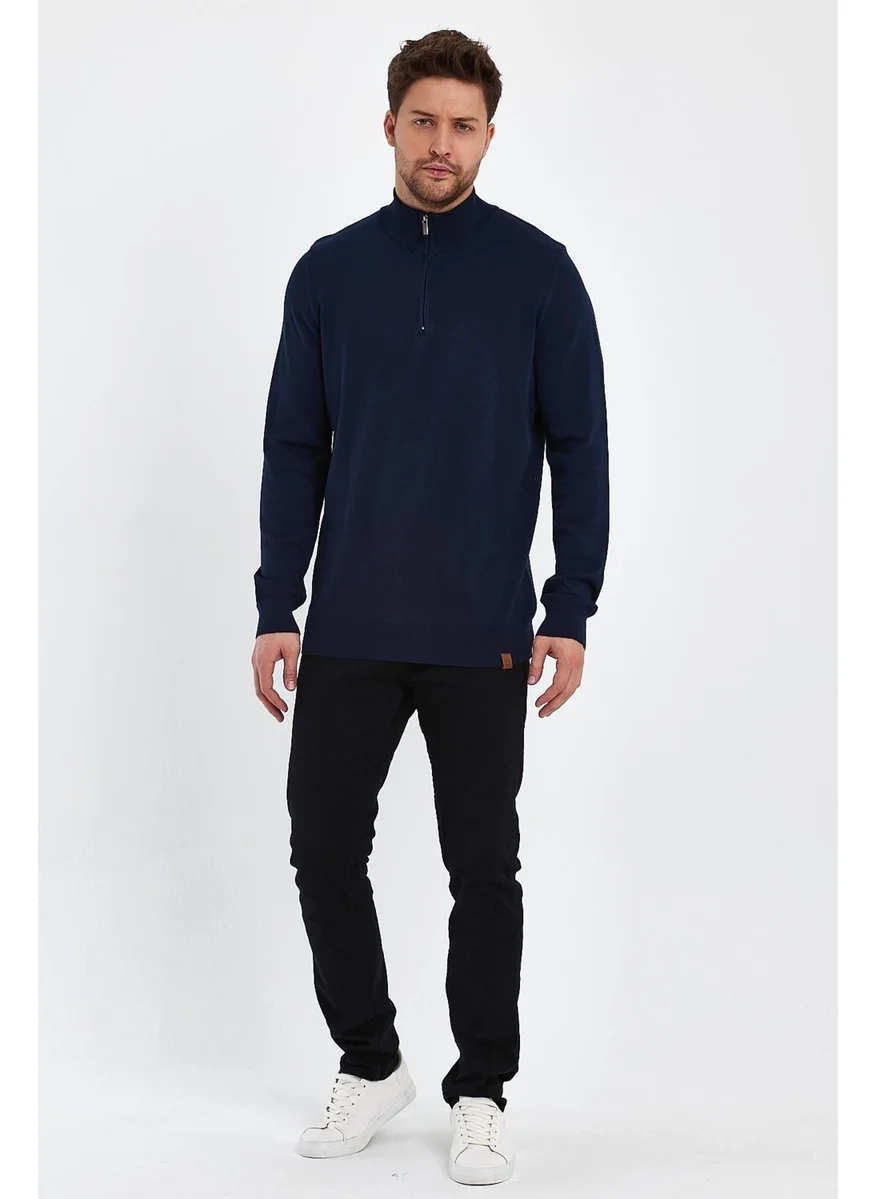 الكسندر جاردي Half Turtleneck Zipper Sweater (E23-6701)