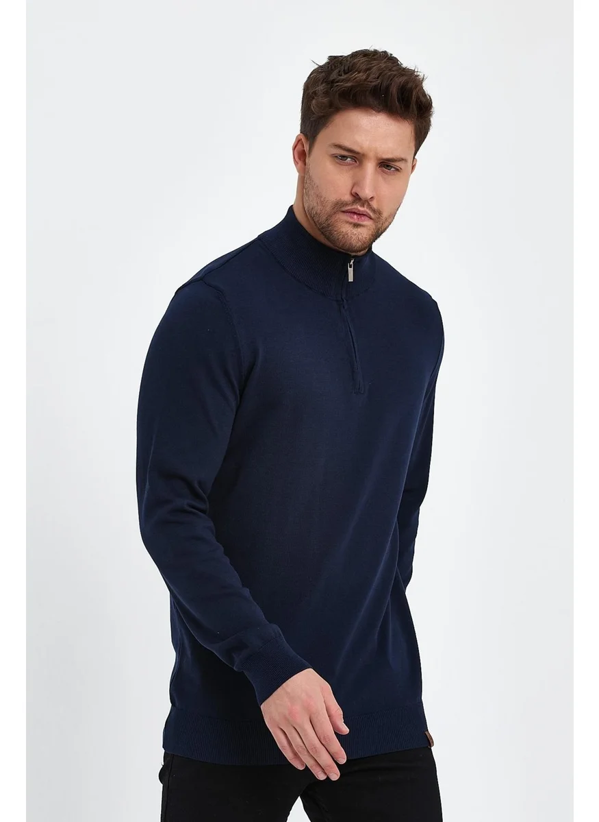 Alexander Gardi Half Turtleneck Zipper Sweater (E23-6701)