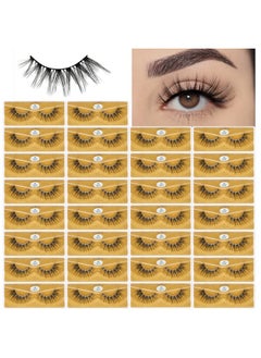 FARRED Wholesale Faux Mink Lashes 30 Pairs 3D A04 Medium Length Vegan Eyelashes Fluffy Volume Strip Lashes Bulk Fake Mixed Natural Look 3D False Eyelashes (3D A04)  - Image 1