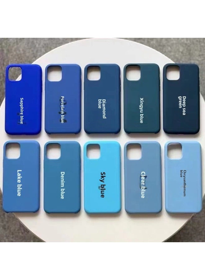 Generic Liquid Silicone For Iphone16pro Max Solid Color Fine Hole Apple 15 Mobile Phone Case 14 12 All-inclusive-Color:Peach Powder-Applicable Model:IP 16pro  - Image 4