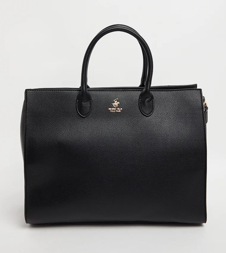 BEVERLY HILLS POLO CLUB Logo Metal Tote Bag