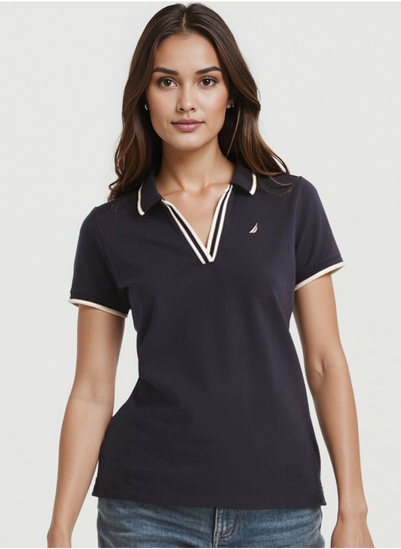 NAUTICA Basic Regular Fit Premium Cotton Logo Polo Shirt  - Image 1
