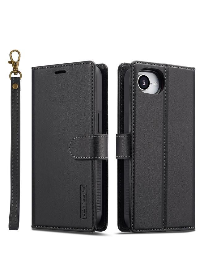 LC.IMEEKE Case For iPhone 16e L2 Series Detachable Magsafe PU Phone Case with Lanyard - Image 1