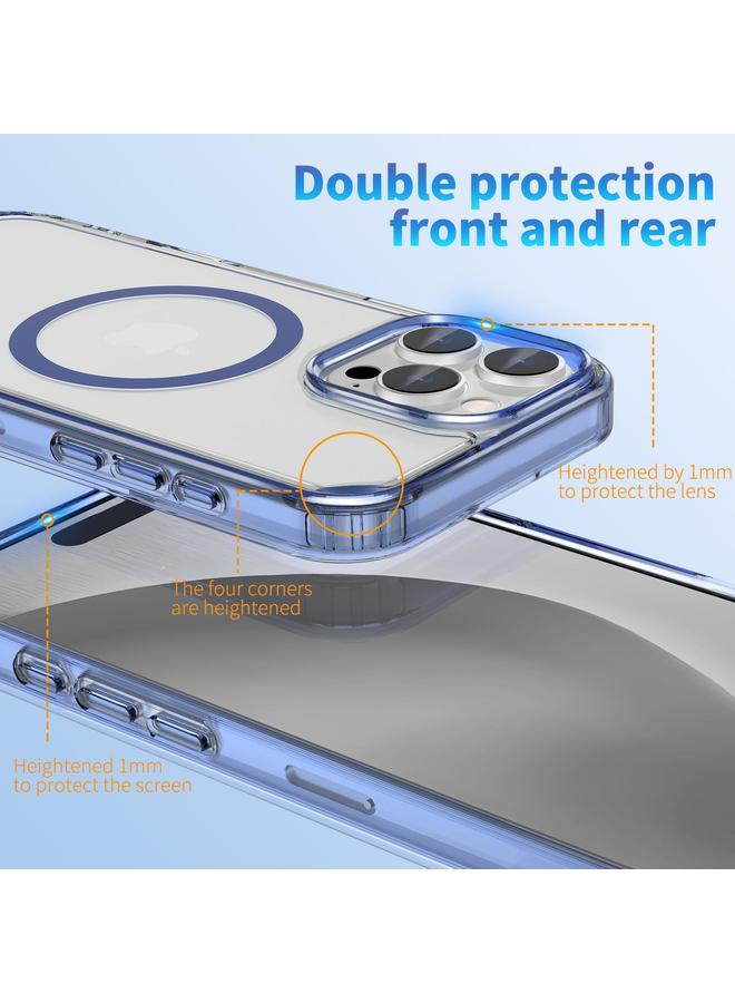 اس-توب جراب لهاتف iPhone 16 Pro Max، جراب شفاف هجين من مادة TPU مع حامل MagSafe من البولي كربونات - Image 4