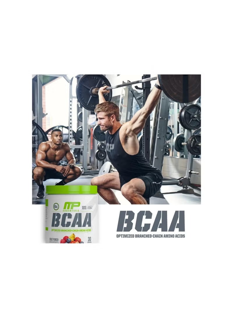 MusclePharm BCAA Optimized Branched-Chain Amino Acids, Fruit Punch Flavour, 30 Servings - Image 4