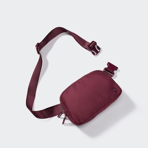 Pander Two Way Zipper Fanny Pack Nylon Everywhere Belt Bag for Women, Water Repellent Waist Packs, Crossbody Bags with Adjustable Strap (Red Merlot). - Image 2
