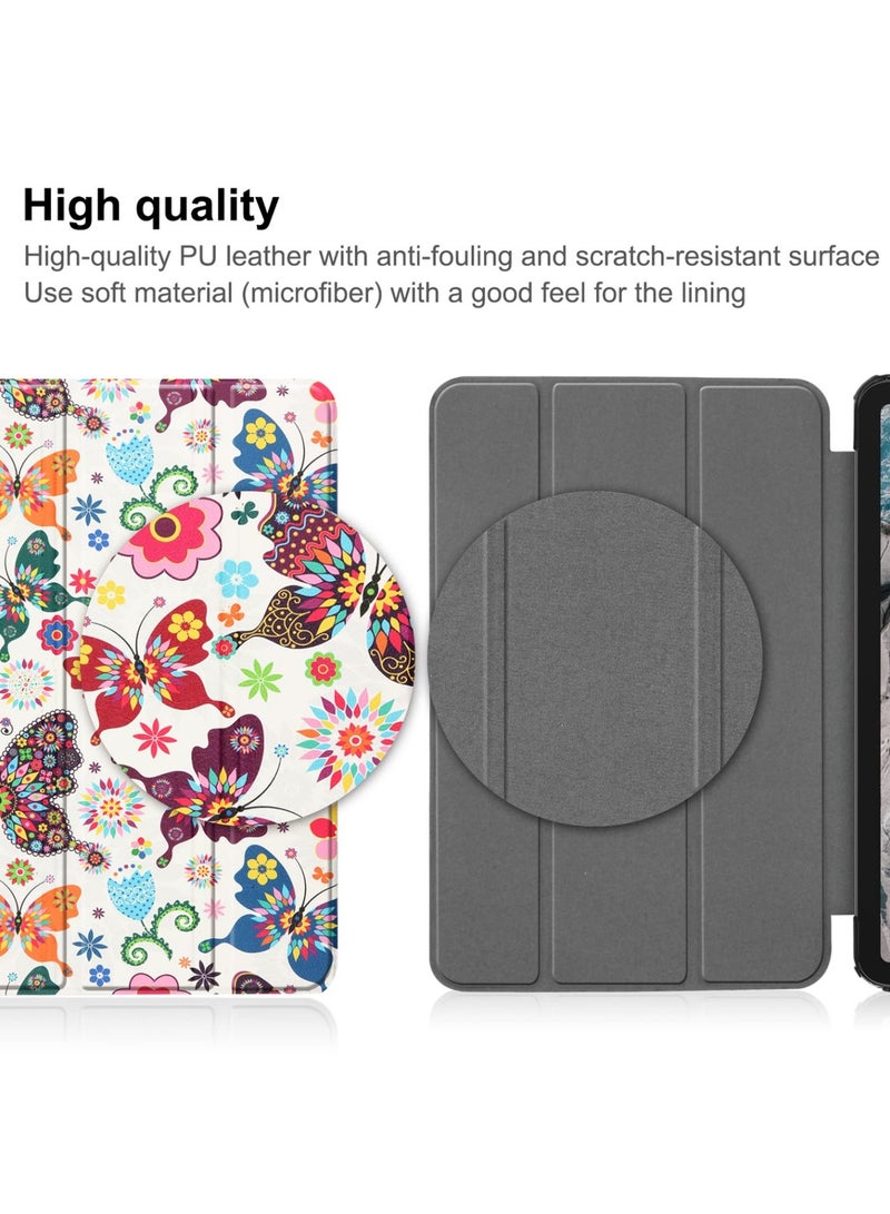 Hard Shell Folio Case Smart Cover For Nokia T20 Tablet Case 10.4 Inch 2021 erfly - Image 3