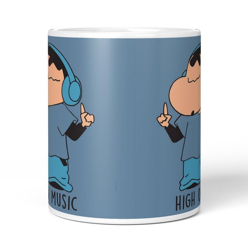PrintingZone Compatible Print with Shinchan Mug Cartoon Printed Cup Microwave Safe Ceramic Coffee Mug 350ml Pack of 1NDV_87 - Image 4